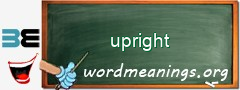 WordMeaning blackboard for upright